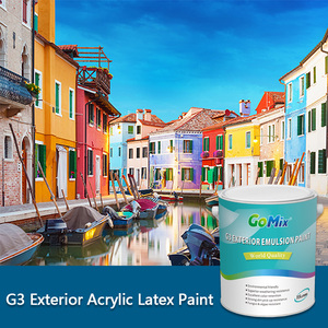 Faible COV de peinture au latex acrylique, revêtement de <span class=keywords><strong>mur</strong></span> extérieur multicolore de lavabilité exceptionnelle Types d'émulsion de peintures murales d'extérieur - Product Image 5