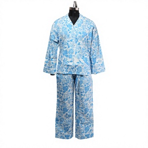 Ensemble de pyjama pour femmes sur mesure de haute qualité, style élégant, été, automne, printemps, écologique, durable, 100% coton respirant - Product Image 2