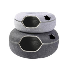 Vòng Nhà Vật nuôi đường hầm mèo giường hang mềm cảm thấy mèo Net đồ nội thất Carton Đóng Gói - Product Image 4