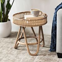 Meilleur Choix Table Basse Convertible Pliante Moderne en Rotin Floral avec Plateau Nacre Personnalisé OEM pour Salon