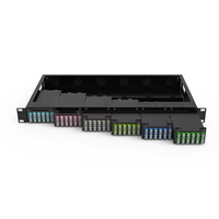 Panneau de brassage fibre optique JFOPT 1U 144 cœurs pré-rempli avec 6 cassettes pour SM G657A1/MM OM4 haute densité GSM Data Center