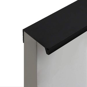Tiradores de dedo de aluminio para gabinetes de cocina Tiradores de borde negro Tiradores de gabinete de dedo negro mate - Product Image 3
