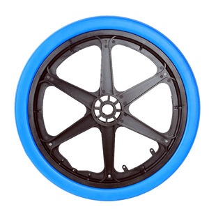 16-Inch Pu Foam <b>Wheels</b> For Medical Trolley Solid Tire 100Kg Load Capacity - Product Image 3