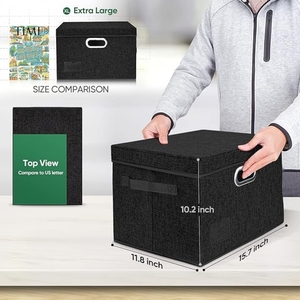 High Quality Oxford Storage Box Hot Sale Office & <b>Toys</b> Organizer for Wardrobe Cabinet Closet Systems-Large Capacity Durable - Product Image 5