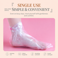 Sarung Kaki Plastik PE Sekali Pakai, Tebal, Anti Pecah-Pecah, Melembapkan, Pelindung untuk Mandi, Mencoba Sepatu, Salon Kecantikan
