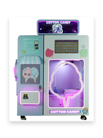 Machine à Barbe à Papa Lechuang avec Emplacement pour Pièces de Monnaie, Alimentation 110/220V, Jeu de Sport et d'Action pour Usage Commercial
