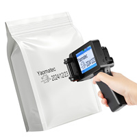 Printer Inkjet Genggam Yaomatec Definisi Tinggi Serbaguna untuk Pencetakan Kayu, Akrilik, Kain, Stok 12.7mm