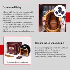 Modular <strong>Smart</strong> Motorcycle <strong>Helmets</strong> Cover Full Face Motorcycle Accessories <strong>Helmet</strong> for Men Classic Retro - Product Image 4