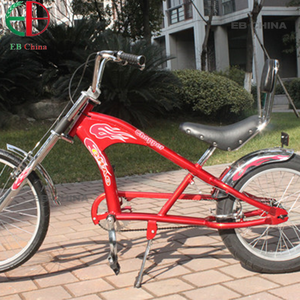 <span class=keywords><strong>Bicicleta</strong></span> Chopper Estilo Retro <span class=keywords><strong>Lowrider</strong></span> de 24 Pulgadas con Cuadro de Acero, Diseño de Llamas, Freno de Disco y Marcha Única para Paseos de Ocio - Product Image 2