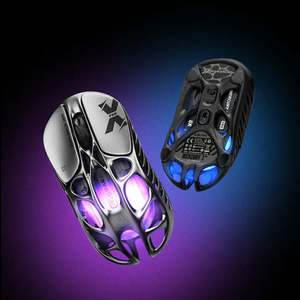 เมาส์เกมมิ่งไร้สาย GravaStar Mercury X Pro 8KHz Tri Mode Magnesium Hollow RGB - Product Image 3
