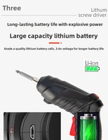 Perceuse électrique multifonction rechargeable à vitesse variable, personnalisable, avec batterie au lithium OEM, pour usage domestique, tournevis électrique