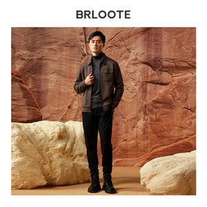 Veste décontractée de luxe pour <span class=keywords><strong>homme</strong></span> toutes saisons 2026 en laine modal/coton, confortable et chaude, en tissu crocheté, à revers zippé, respirante, pour le printemps - Product Image 3