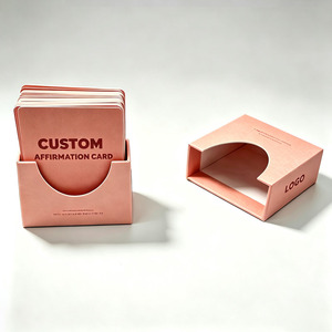 <span class=keywords><strong>Jeu</strong></span> de cartes inspirantes quotidiennes personnalisées, cartes <span class=keywords><strong>d</strong></span>'affirmation positives, impression personnalisée, cartes <span class=keywords><strong>d</strong></span>'<span class=keywords><strong>amour</strong></span>-propre avec boîte personnalisée - Product Image 1