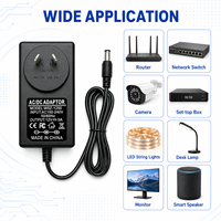 Conception professionnelle Conforme à la norme RoHS Alimentation électrique 12V 5A Prise AU/UK/EU/US 5,5x2,5 mm 60W Adaptateur secteur AC/DC