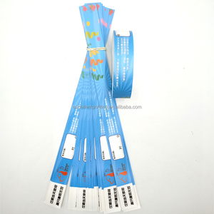 Logo personnalisé promotionnel impression étanche <span class=keywords><strong>jetable</strong></span> papier synthétique bracelet événement avec numéro de série - Product Image 3