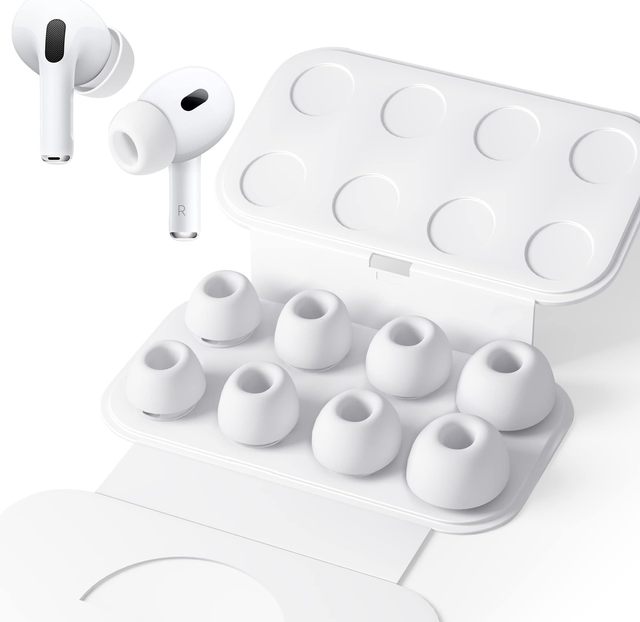 Soft Silicone Ear Tips Replacement for Airpods Pro 1st/2nd Gen with Noise Reduction Hole and Built-in Dust Guard