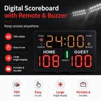 Tableau de score numérique LED YIZHI, alimenté par batterie, portable, électronique, pour basketball, tennis, football et autres sports en salle