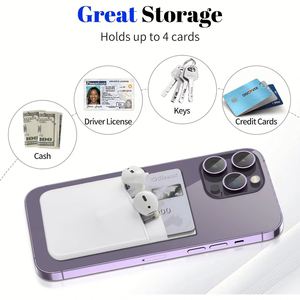 Portefeuille de téléphone en silicone double couche adhésif personnalisé unisexe tendance - Product Image 3