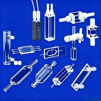 Cuvette en quartz de silice fondue personnalisable en usine, longueur de chemin de 10 mm, 99,99 % SiO2 pour analyseur COD de la qualité de l'eau