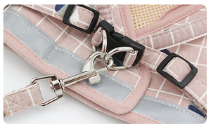 Stripe <strong>Pink</strong> Cute Small <strong>Dog</strong> <strong>Harness</strong> and Leash Mesh Comfortable New Arrive - Product Image 3