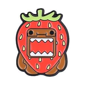 Lindo Pin Esmaltado de <span class=keywords><strong>Domo</strong></span> <span class=keywords><strong>Kun</strong></span> con Fresa y Flor, 3 Estilos, Broche de Monstruo Frutal, Regalos Promocionales Personalizables para Decoración de Mochilas - Product Image 6