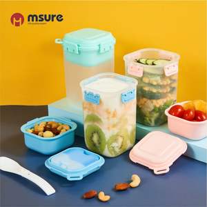 Boîte à salade Msure double couche 3-6L portable avec couvercle hermétique pour le déjeuner au bureau - Product Image 2