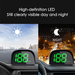 HUD GPS para Auto, Velocímetro Digital con Luz Verde, Plug and Play, Fuente Grande, Accesorios Electrónicos para Autos, Compatible con Todos los Autos - Product Image 5
