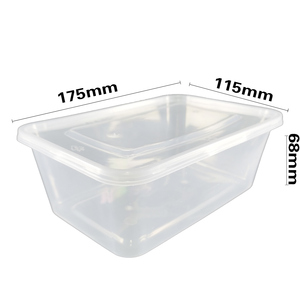Công suất lớn 1000ml nhựa thực phẩm lưu trữ <span class=keywords><strong>container</strong></span> nhà hàng thức ăn nhanh hộp - Product Image 5