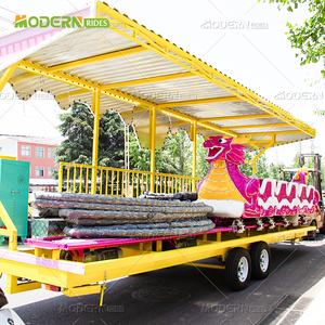 Atracción de Feria de Diversiones, Montaña Rusa de Acero para Niños, Parque Temático, Atracción Dragón, Remolque para Exteriores con Capacidad para 10 Personas - Product Image 2