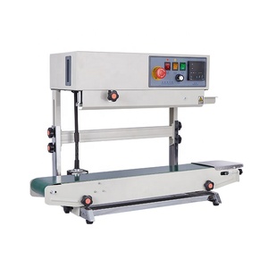Machine de scellage verticale FR-770 pour sacs plastiques et manchons rétractables, scelleuse à bande continue verticale - Product Image 1