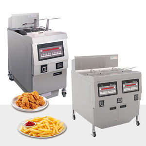 Freidora Industrial de Doble Tanque a Gas Natural/GLP para <span class=keywords><strong>Papas</strong></span> Fritas, Pollo y Otros Alimentos, Freidora a Presión para Restaurantes de Comida Rápida - Product Image 1