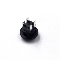 16A250VAC On Off Interrupteur à bascule étanche illuminé rouge Automobile JS-KAN-L7-RB rond 2 broches DPST
