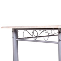 Vente en gros, meubles d'intérieur de salle à manger, style moderne et populaire, en mdf + pvc, table et chaises de 4 places, vente en gros
