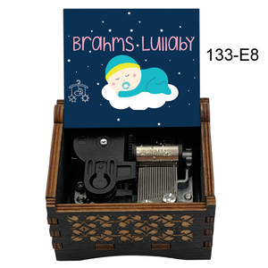 Boîte à musique en bois <span class=keywords><strong>Berceuse</strong></span> <span class=keywords><strong>de</strong></span> <span class=keywords><strong>Brahms</strong></span>, mélodie <span class=keywords><strong>de</strong></span> <span class=keywords><strong>berceuse</strong></span> pour bébés garçons et filles, cadeaux d'anniversaire, décorations pour la maison - Product Image 4