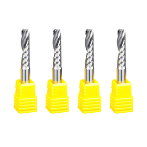 Fraises à spirale à une dent de 3,175 mm, 4 mm, 6 mm <span class=keywords><strong>pour</strong></span> routeur CNC, fraises à chanfreiner à une dent <span class=keywords><strong>pour</strong></span> <span class=keywords><strong>aluminium</strong></span> - Product Image 5