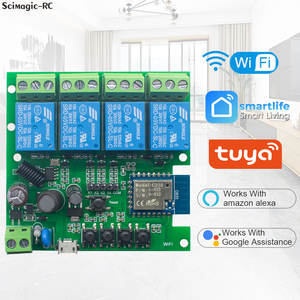 F0304 TUYA WiFi Không Dây Công Tắc Thông Minh Module Relay Mini 4CH Đầu Thu Bật/Tắt Điều Khiển Từ Xa Làm Việc Với Alexa Google Home - Product Image 6