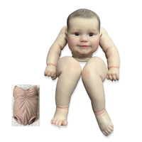 Poupée Reborn finie de deux tailles, 19/24 pouces, déjà peinte, Maddie, réaliste, toucher doux, flexible, pièces de poupée finies