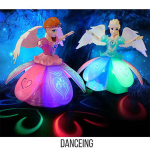 Muñeca de princesa de hadas para niños, Juguete Musical de baile con luz Universal - Product Image 5