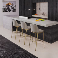 Tabouret de bar haut, tabouret de comptoir, style moderne, simple, luxueux, nordique, européen, design, pour usage domestique HD-751D