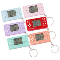 Porte-clés de jeu portable bicolore, design console de jeu mini classique, cadeau arcade de poche pour les joueurs