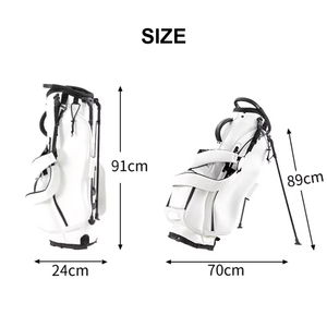 Dericsson 5-Way Divider Waterproof PU Leather <b>Golf</b> Stand Bag with Double Shoulder Straps Custom Logo Available <b>Golf</b> Carry Bag - Product Image 6