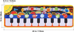 Đàn <span class=keywords><strong>Piano</strong></span> Mat Toddler Đồ Chơi Âm Nhạc Mat Với 25 Âm Nhạc Âm Thanh Sàn Bàn Phím Đàn <span class=keywords><strong>Piano</strong></span> Mat Thảm Cảm Ứng Playmat Đồ Chơi Giáo Dục - Product Image 6