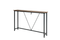 Table console en bois rustique, table étroite pour entrée, table étroite pour canapé, table pour salon, table pour couloir, table pour entrée