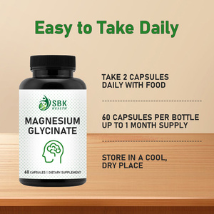 Capsules de glycinate de magnésium naturel OEM pour adultes : Soutien au sommeil, relaxation musculaire, apaisement des nerfs et soutien digestif - Product Image 3