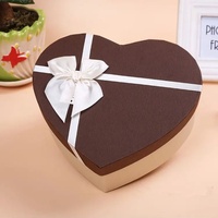 Großhandel OEM ODM Handgefertigte Herzförmige Starre Geschenkbox mit Satinschleife für Valentinstag, Hochzeitsantrag, Blumen, Schokolade, Kerzen
