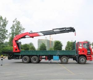 Grúa montada <span class=keywords><strong>articulada</strong></span> grande y pesada de 33 toneladas en camión FAW J6P 8x4 - Product Image 2
