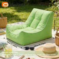 Housse de pouf d'extérieur moderne et imperméable OTAUTAU pour flotteurs de piscine, chaises longues de plage et de jardin SF473 – Rembourrage non requis