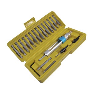 Jeu de 20 embouts de tournevis en acier rapide, boîte jaune, pour perceuse électrique, foret hélicoïdal fraisé, outil multifonction pour perçage - Product Image 4