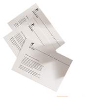 Cartes personnalisées en papier rose mat imprimé Carte d'affirmation fantaisie et positive avec boîte magnétique