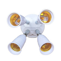 3/4/5 Tête Universelle E27 à E27 Splitter Base de Lampe Rotation à 180 Degrés Tube LED Ampoule Extension Support de Lampe